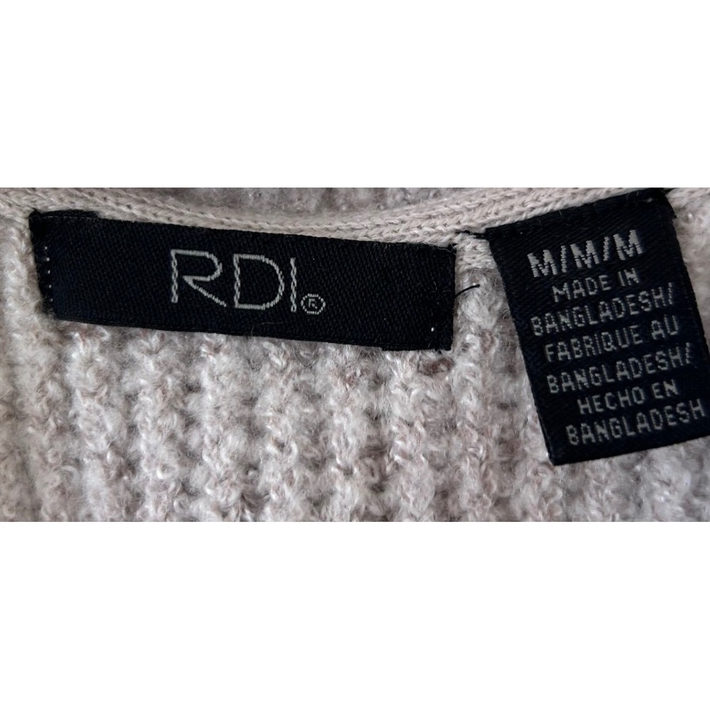 Ribbed V-Neck Button-Side Vest - Cozy Chic Quiet Luxury Layering Piece SZ M - Picture 4 of 6